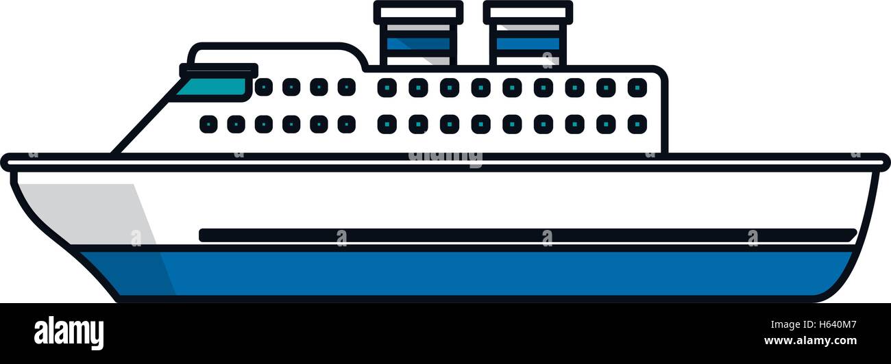 Isolated cruise ship design Stock Vector Image & Art - Alamy