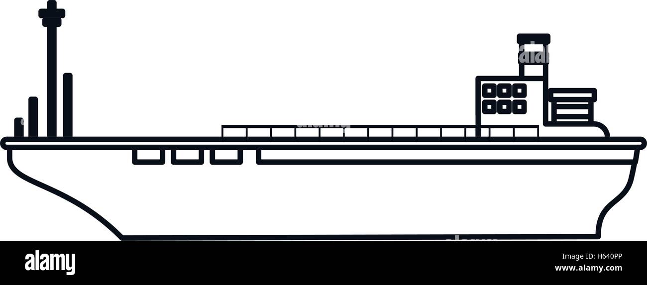 Isolated cargo ship design Stock Vector Image & Art - Alamy