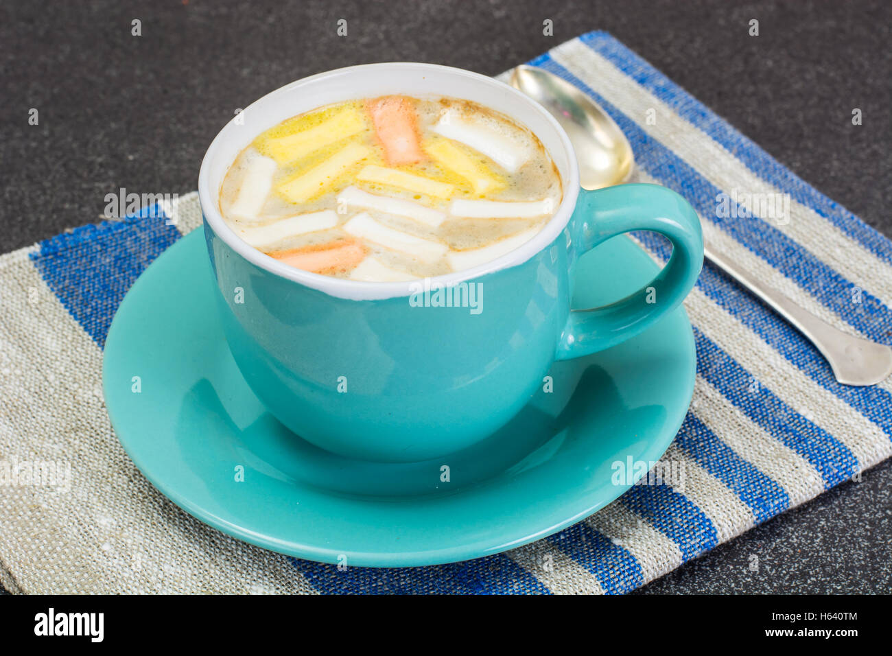 Cocoa, Coffee with Marshmallows Sweet Food Stock Photo Alamy