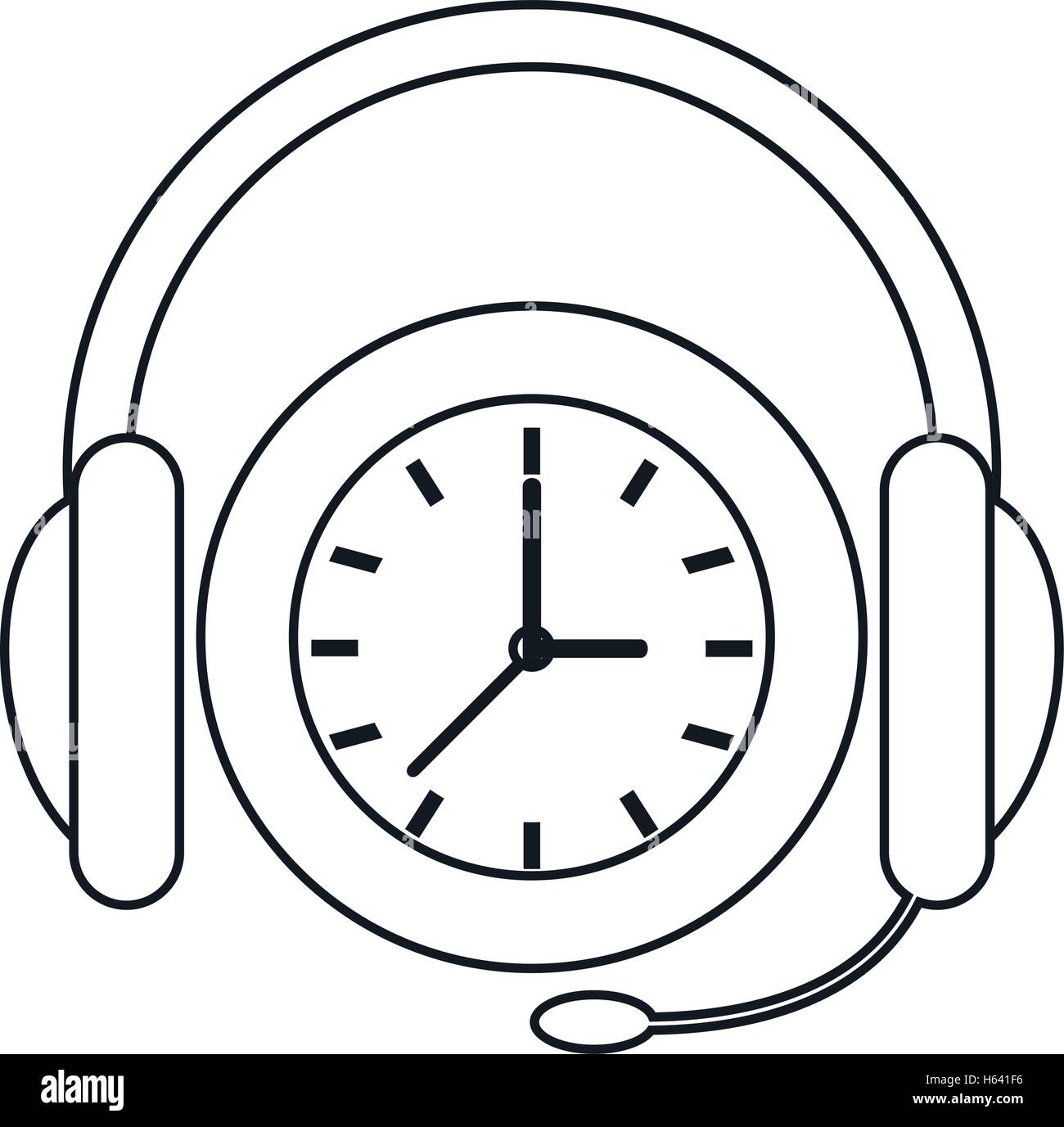 Speaking Clock Stock Vector Images - Alamy