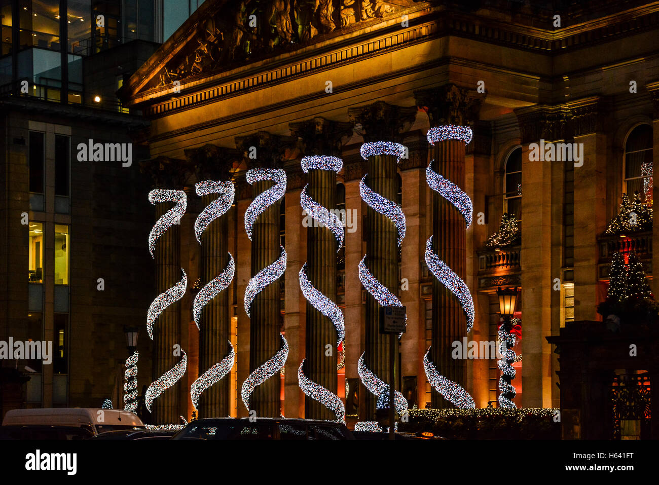 Christmas lights on The Dome, Street, Edinburgh Stock Photo Alamy