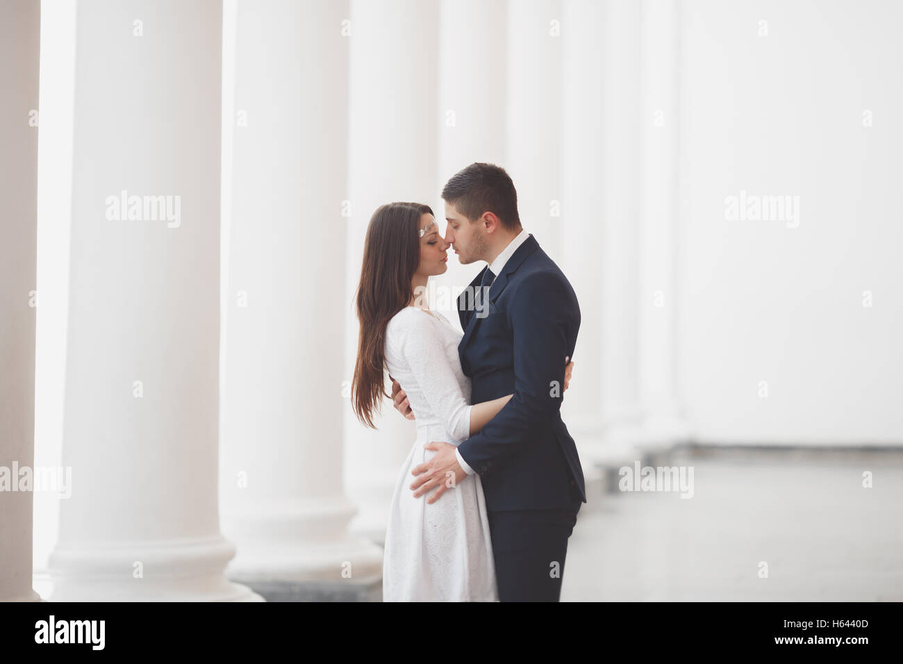 Bride and groom back view hi-res stock photography and images - Alamy