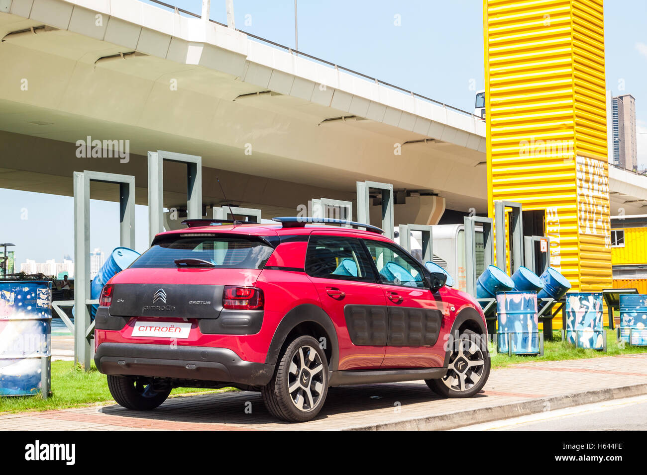 Hong Kong, China Aug 23, 2016 : Citroen C4 Cactus 2016 Test Drive Day on  Aug 23 2016 in Hong Kong Stock Photo - Alamy