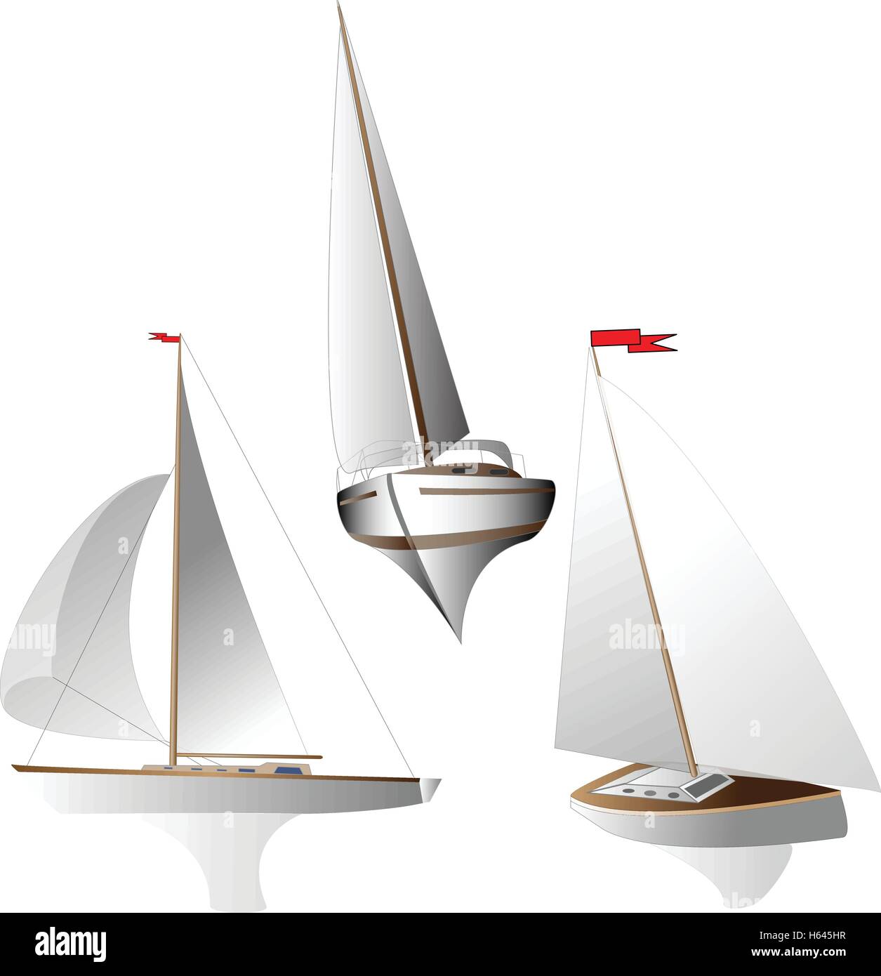 yacht vector illustration artvork Stock Vector Image & Art - Alamy