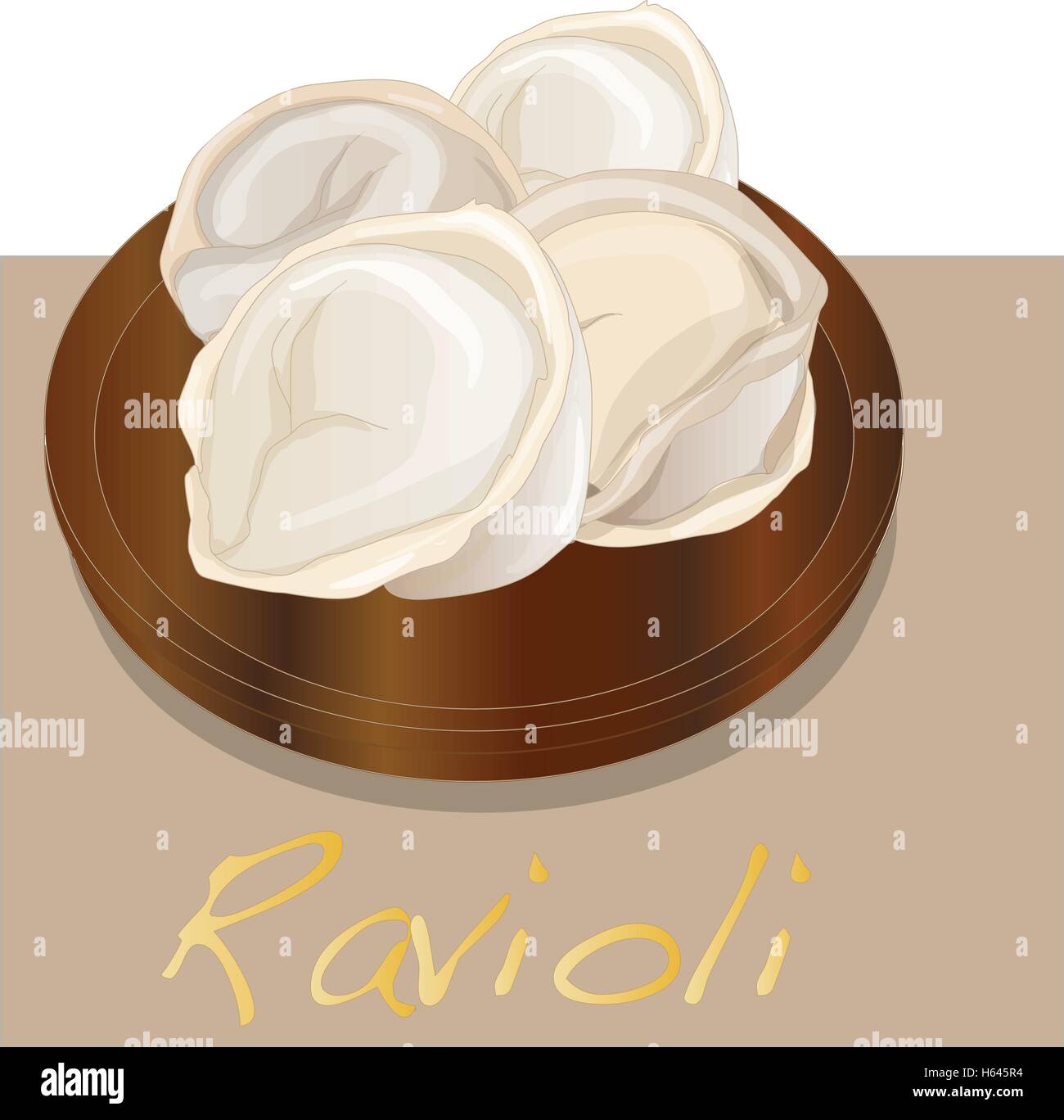 Ravioli pasta set vector illustration Stock Vector Image & Art Alamy
