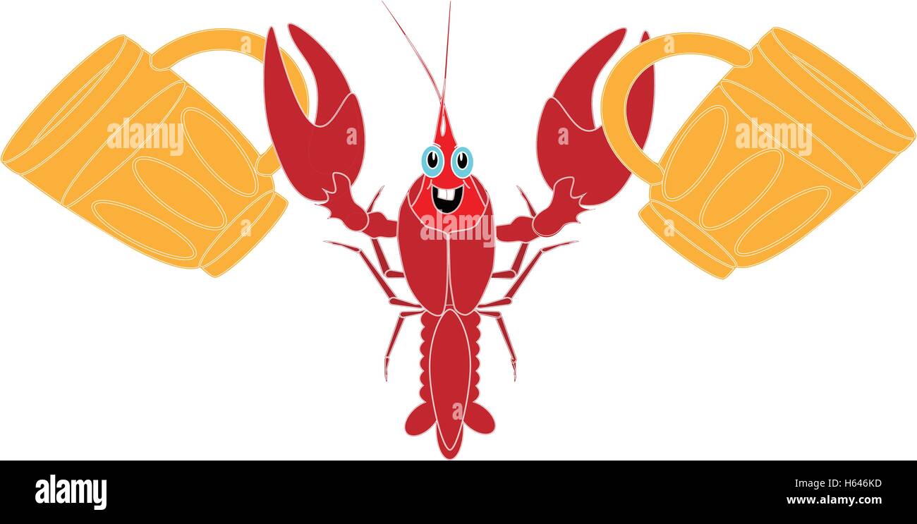 Crayfish Isolated White Background Stock Vector Image Art Alamy Crayfish Isolated White Background Stock Vector Image Art Alamy