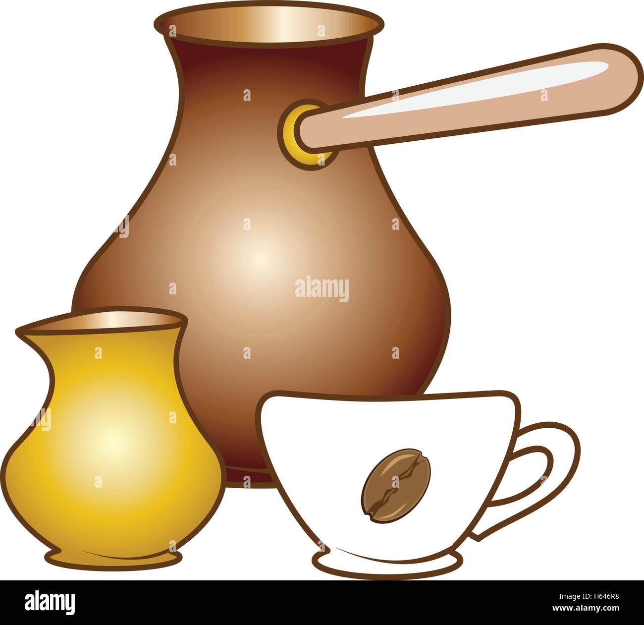 coffee set isolated Stock Vector Image & Art - Alamy