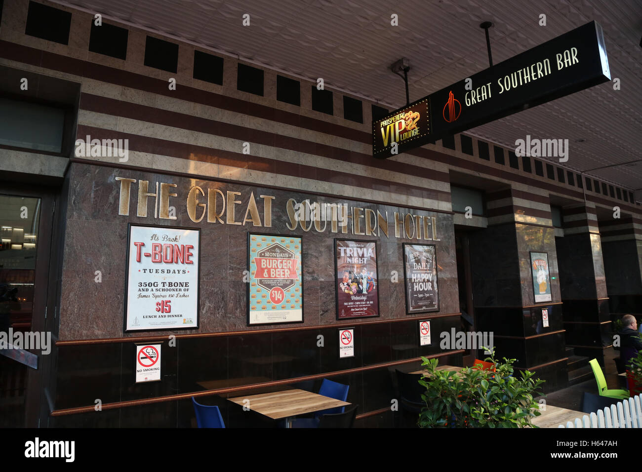 The Great Southern Hotel and bar on Street, Sydney Stock Photo