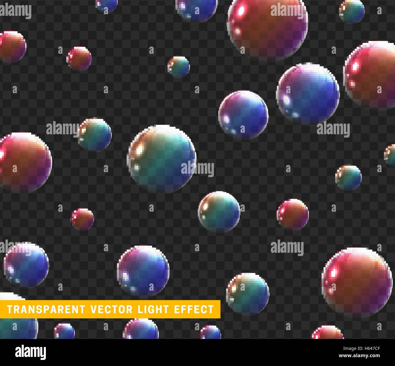 Bubbles soap realistic set isolated with transparent background vector ...