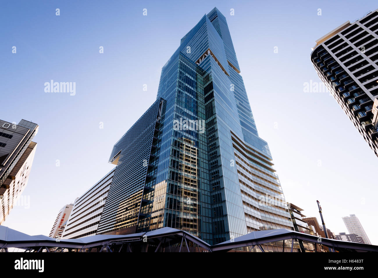 Osaka, Japan - December 2 2015: Abenobashi Terminal Building is a multi-purpose commercial facility in Abenosuji Itchome. Stock Photo