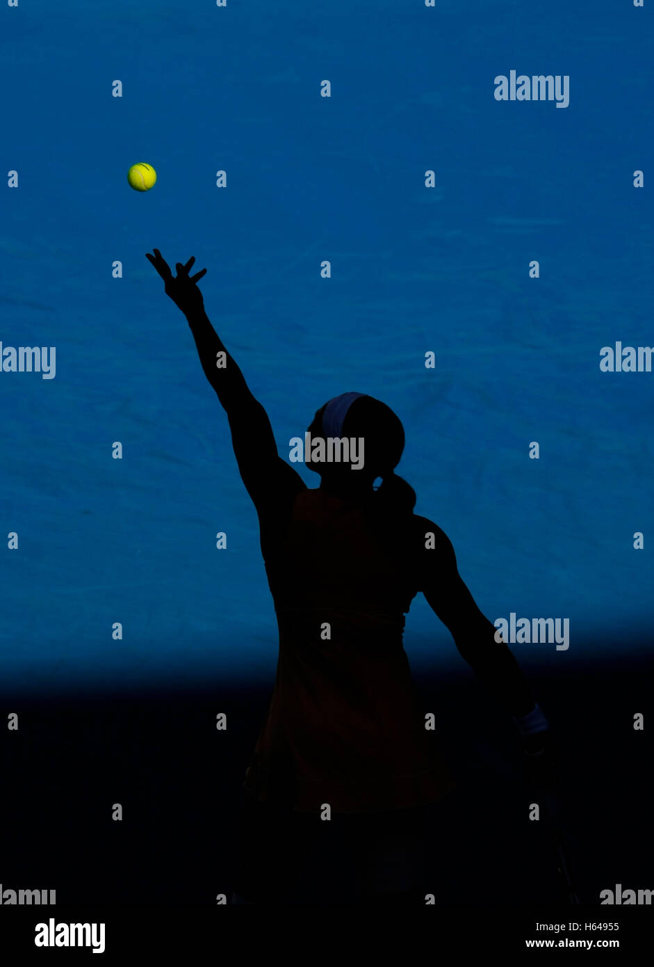 Serena Williams, USA, tennis, Australian Open 2010, Grand Slam Tournament, Melbourne Park, Melbourne, Australia Stock Photo