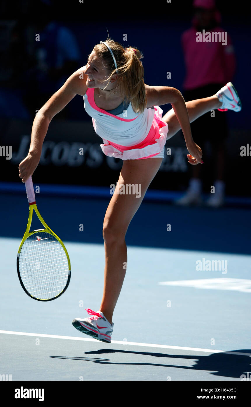 Victoria Azarenka, RUS, tennis, Australian Open 2010, Grand Slam Tournament, Melbourne Park, Melbourne, Australia Stock Photo