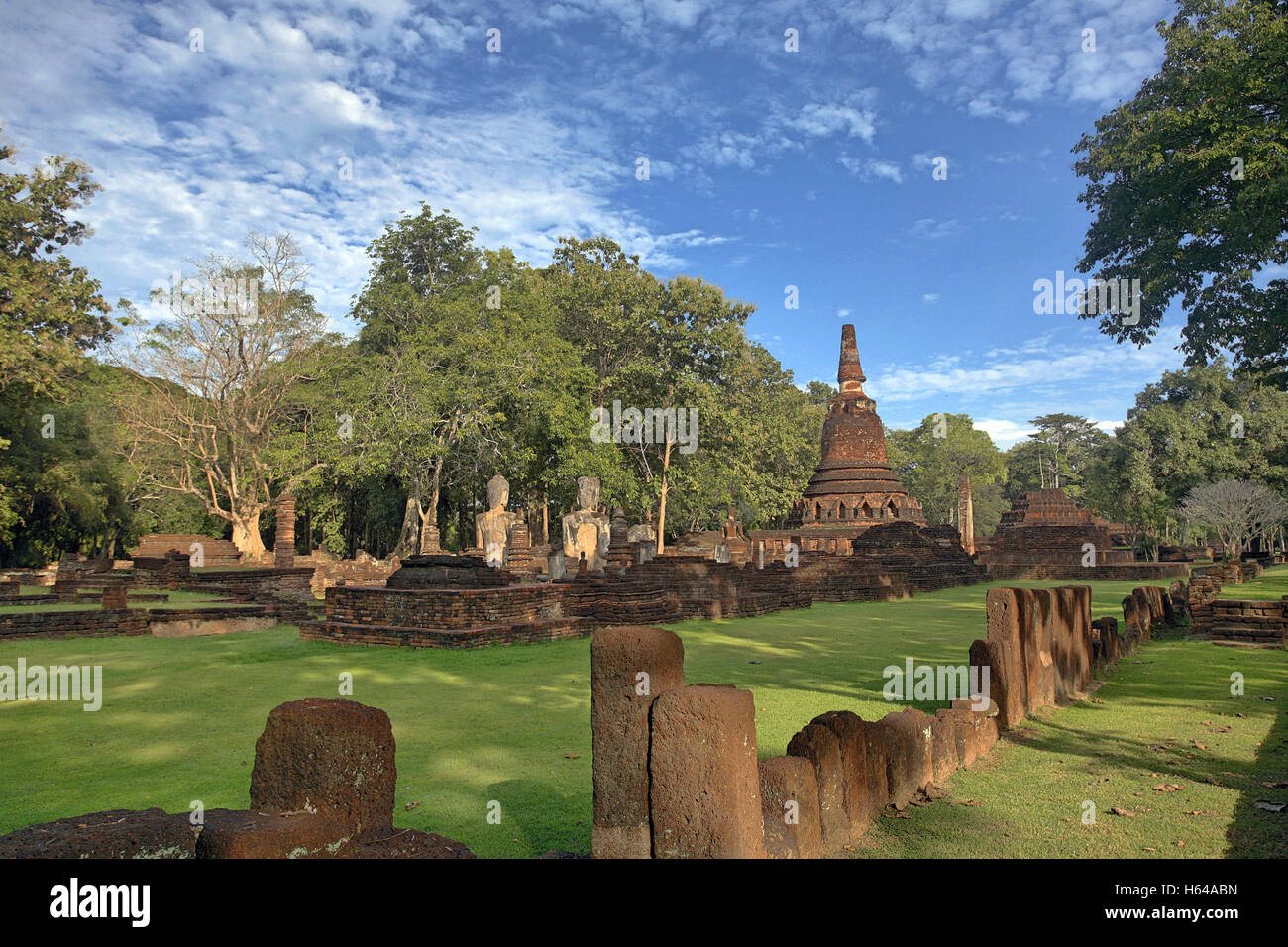 Thailand, Kamphaeng Phet, Ruins of Chakangrao, UNESCO World Heritage Stock Photo