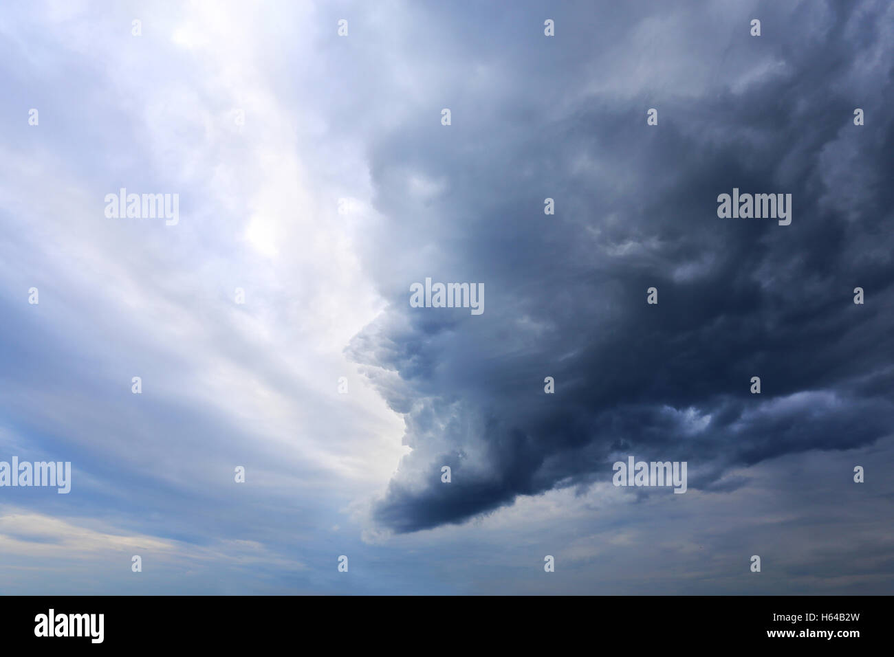 big dark storm cloud in the sky photographed in close-up Stock Photo ...