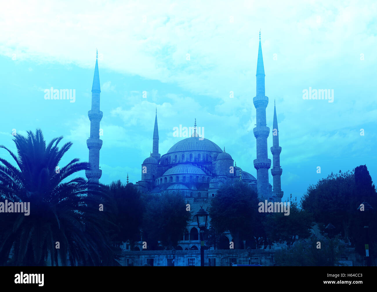 The beautiful blue mosque Stock Photo