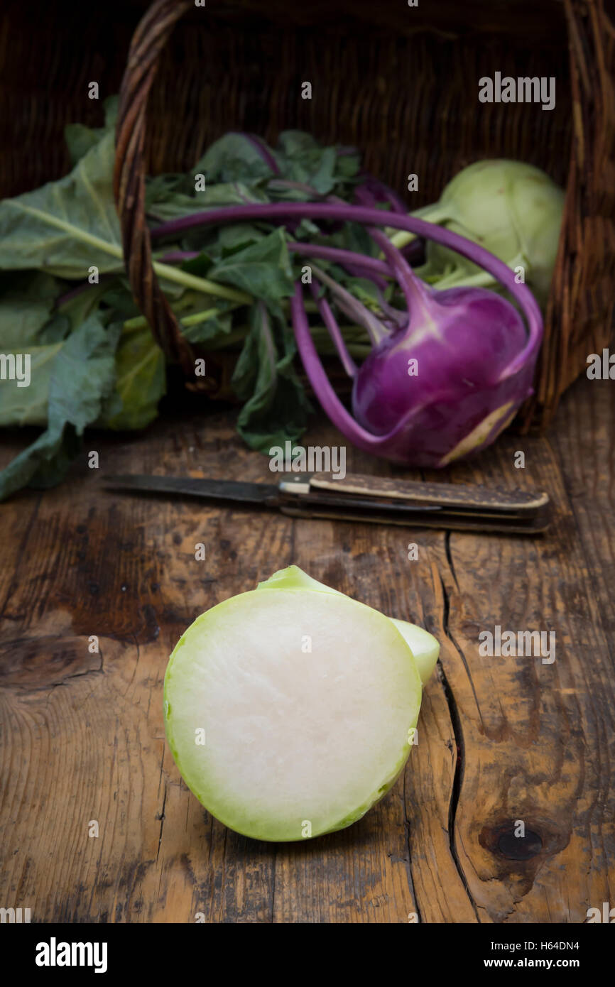 White and purple turnip cabbage, chopped Stock Photo Alamy
