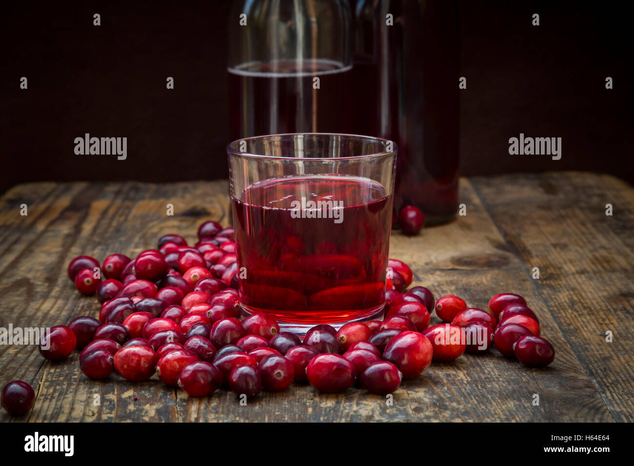 Cranberries and cranberry juice Stock Photo Alamy
