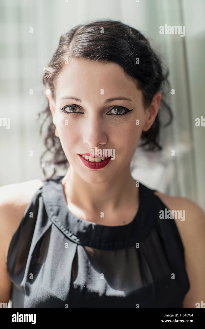 Young dark haired caucasian hi-res stock photography and images - Alamy