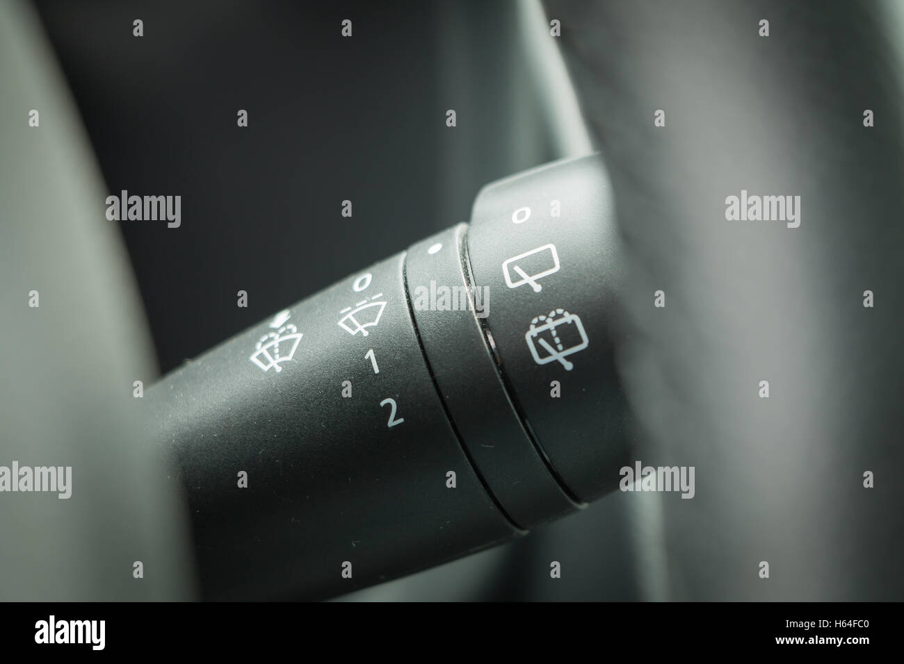 car wiper switch closeup Stock Photo Alamy