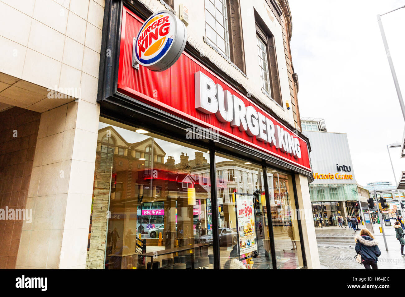 Burger king shop front hi-res stock photography and images - Alamy