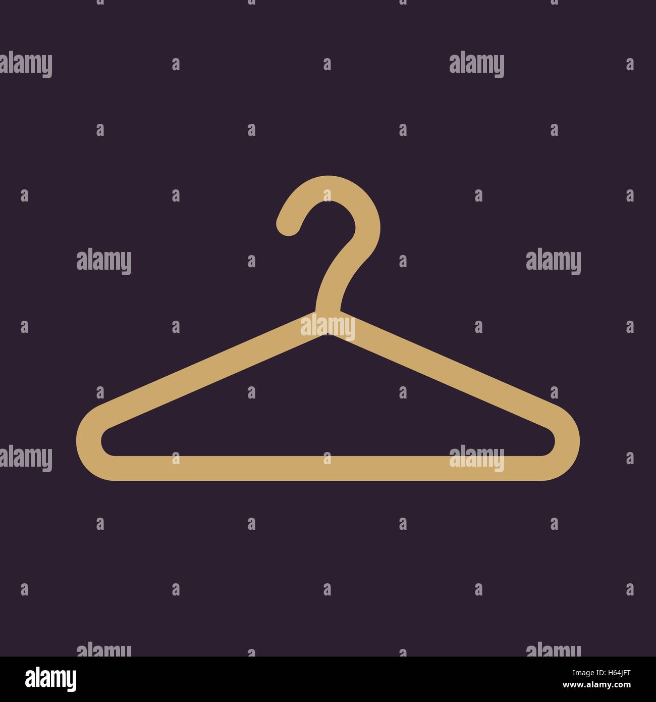 The hanger icon. Coat rack symbol. Flat Stock Vector Image & Art - Alamy