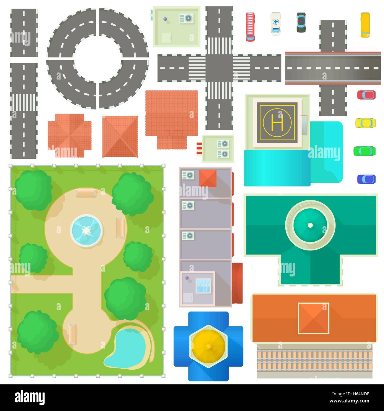 City Map Constructor set Stock Vector Image & Art - Alamy