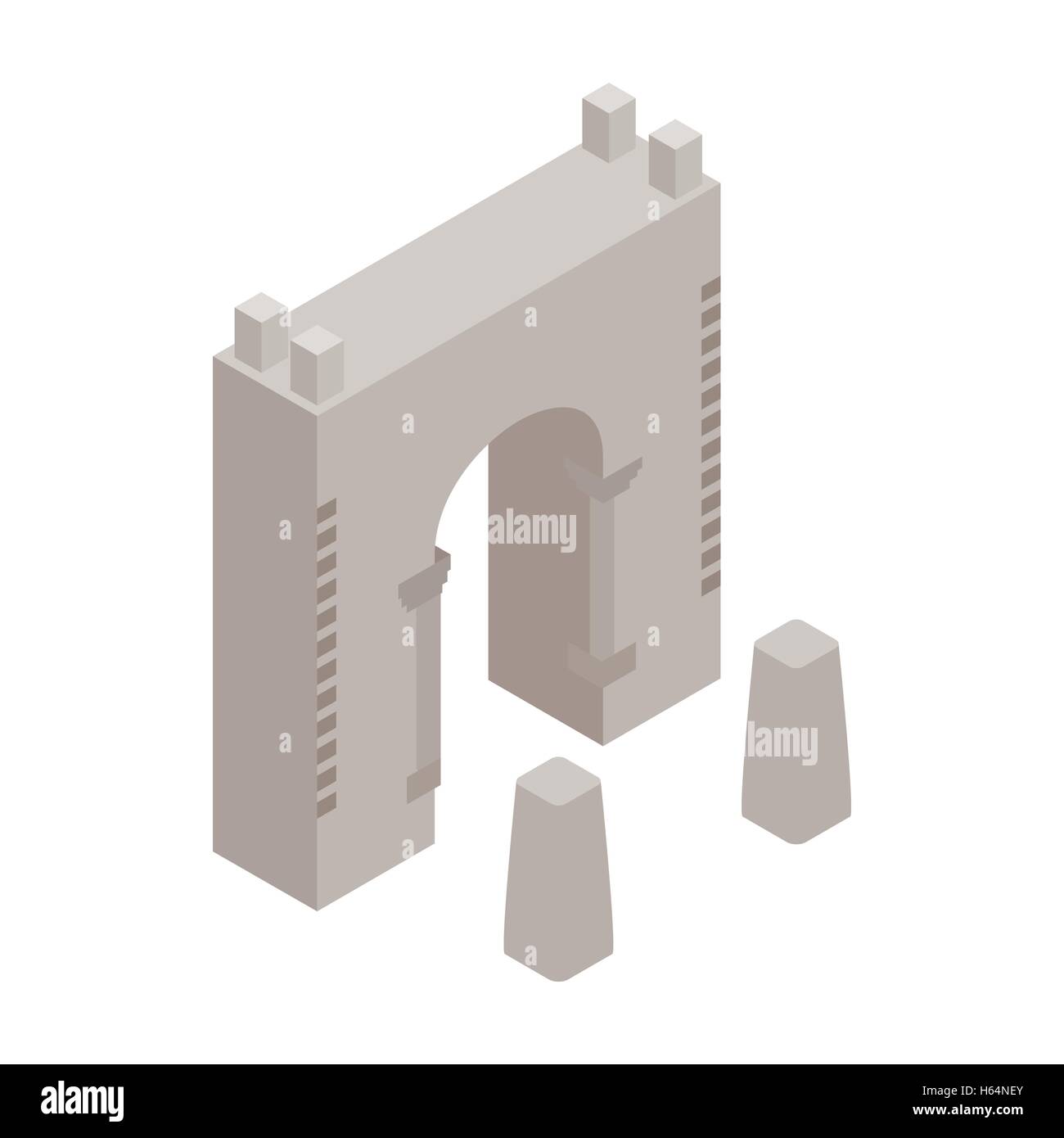 Wall fortress icon, isometric 3d style Stock Vector Image & Art - Alamy