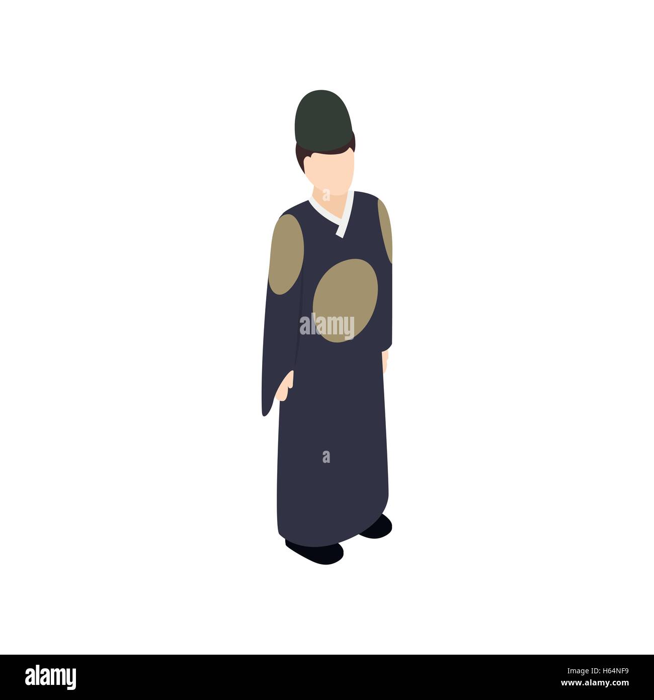 Male korean icon, isometric 3d style Stock Vector Image & Art - Alamy