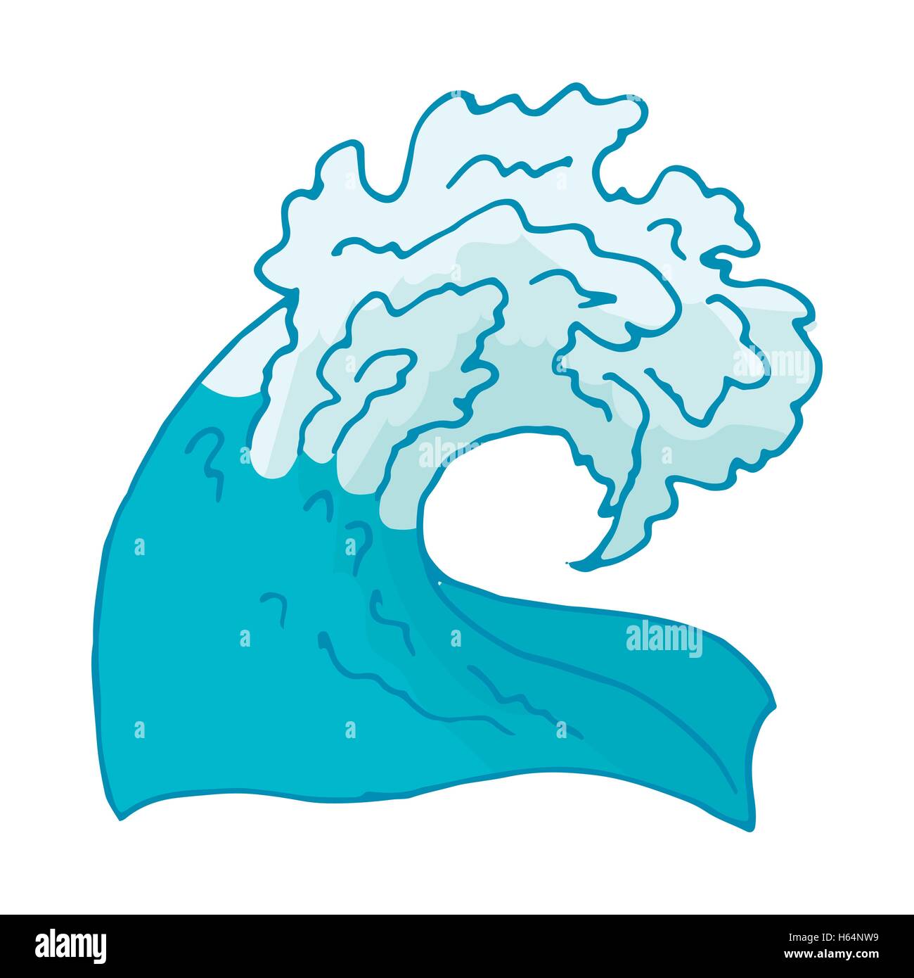 Water wave icon Stock Vector Image & Art - Alamy