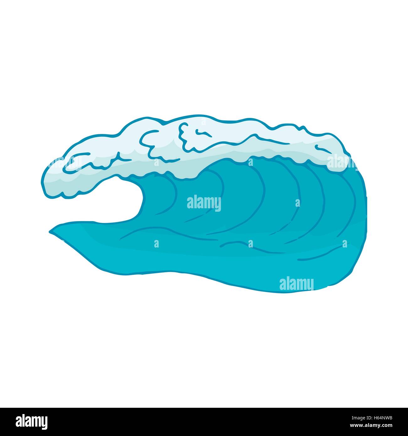 Water wave icon Stock Vector Image & Art - Alamy