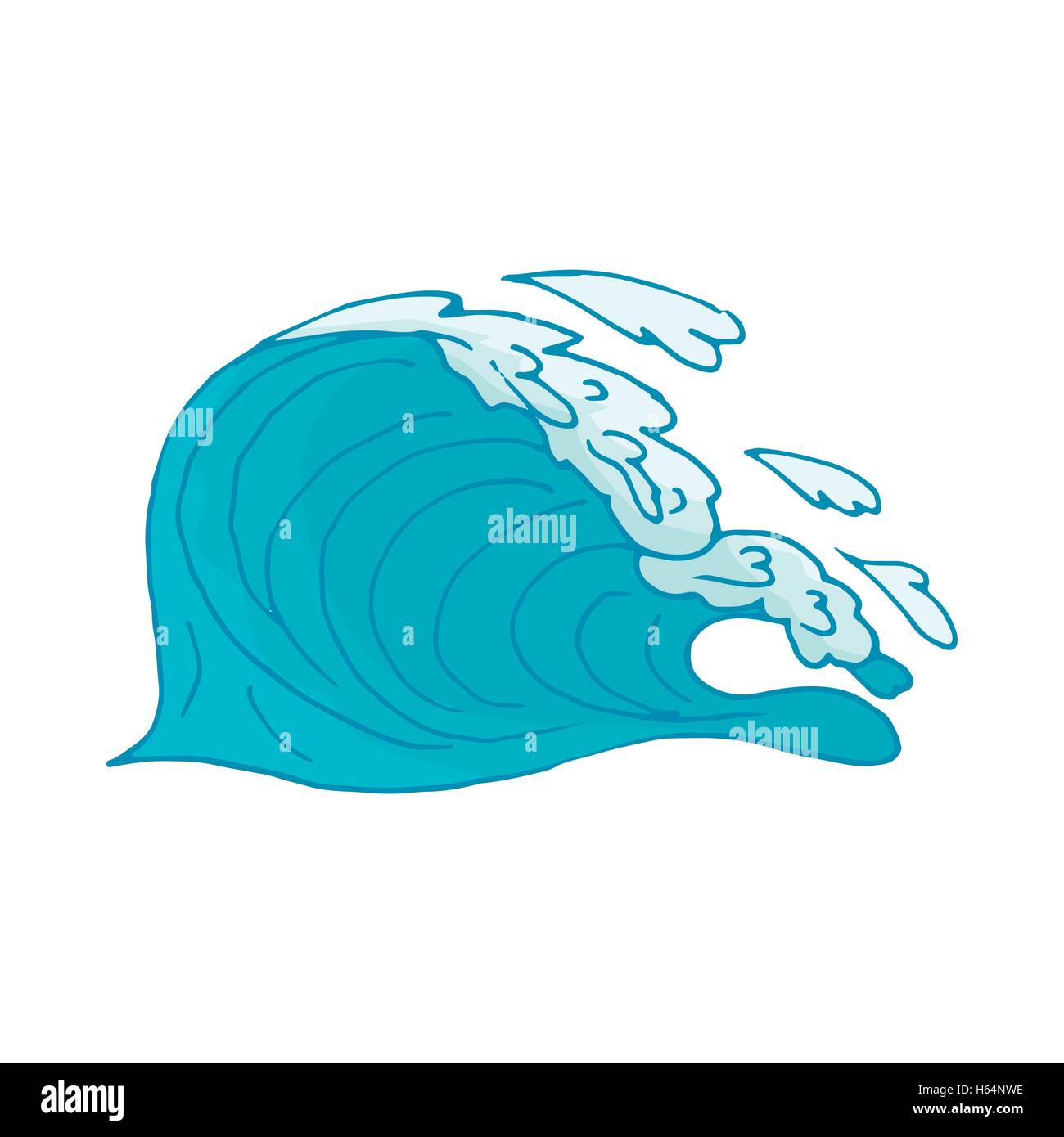 Water wave icon Stock Vector Image & Art - Alamy