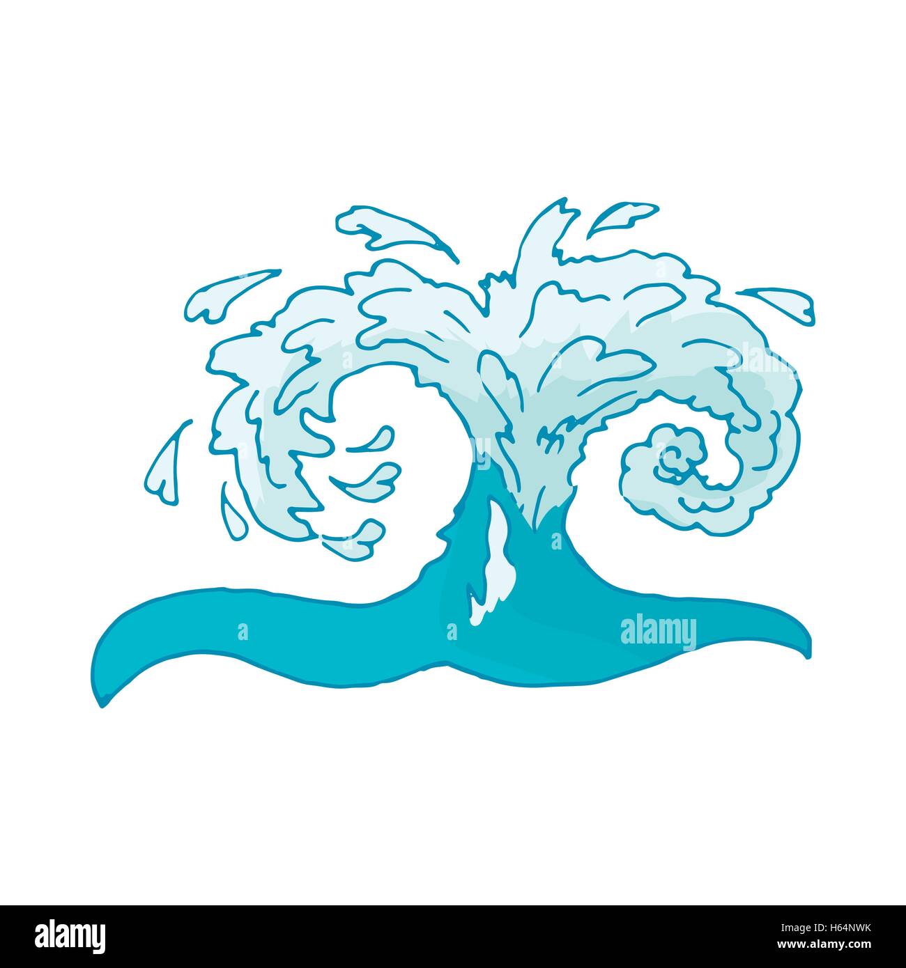 Water wave icon Stock Vector Image & Art - Alamy