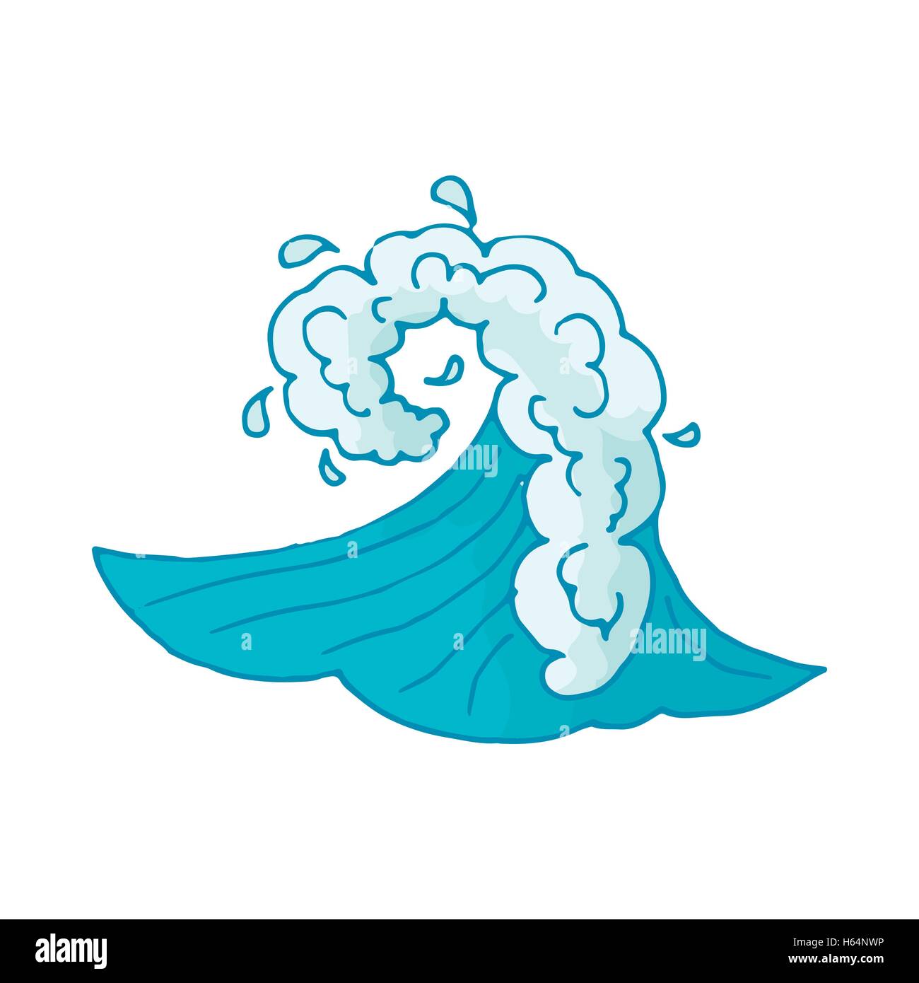 Water wave icon Stock Vector Image & Art - Alamy