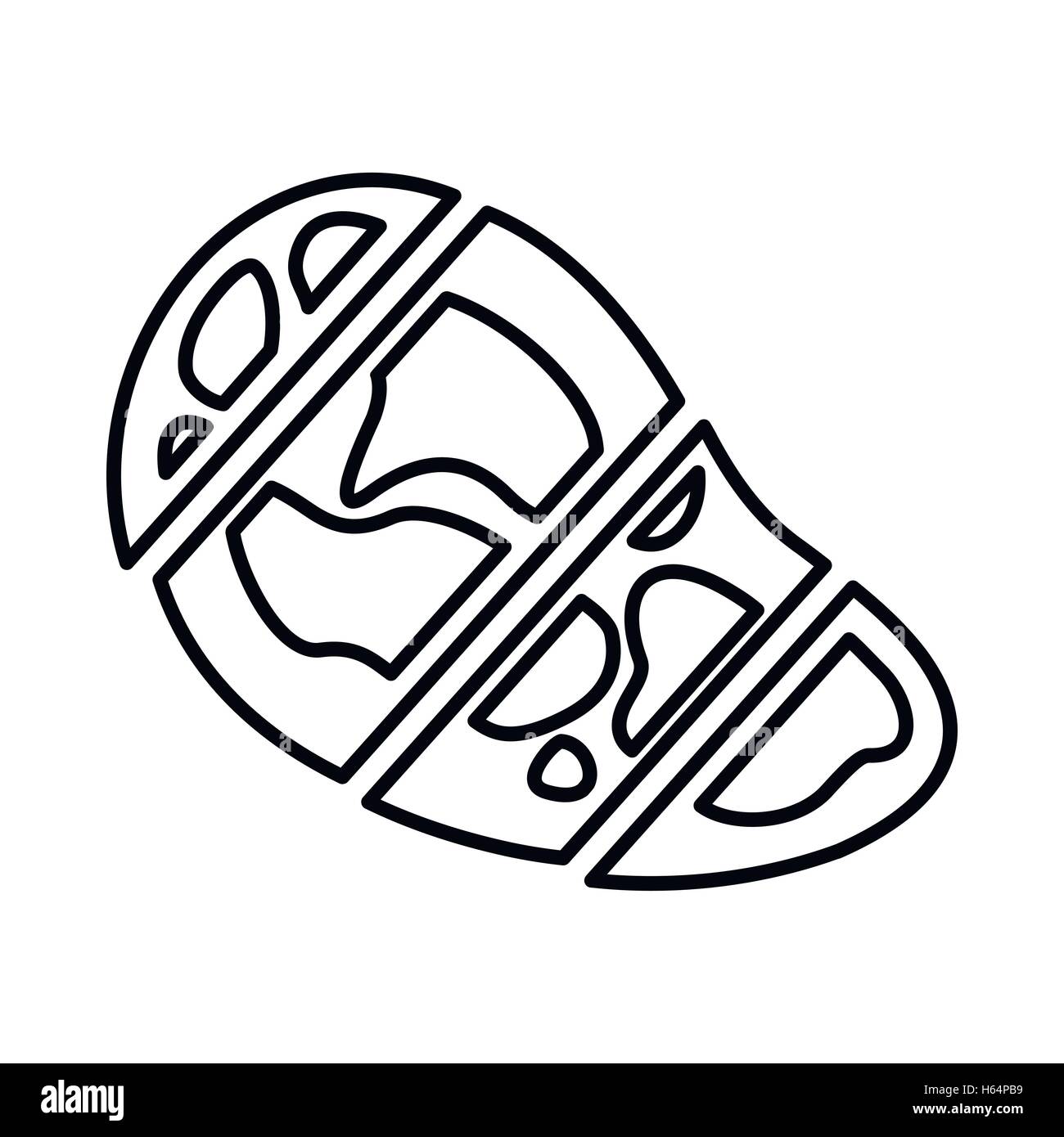Steak Icon, outline style Stock Vector Image & Art - Alamy