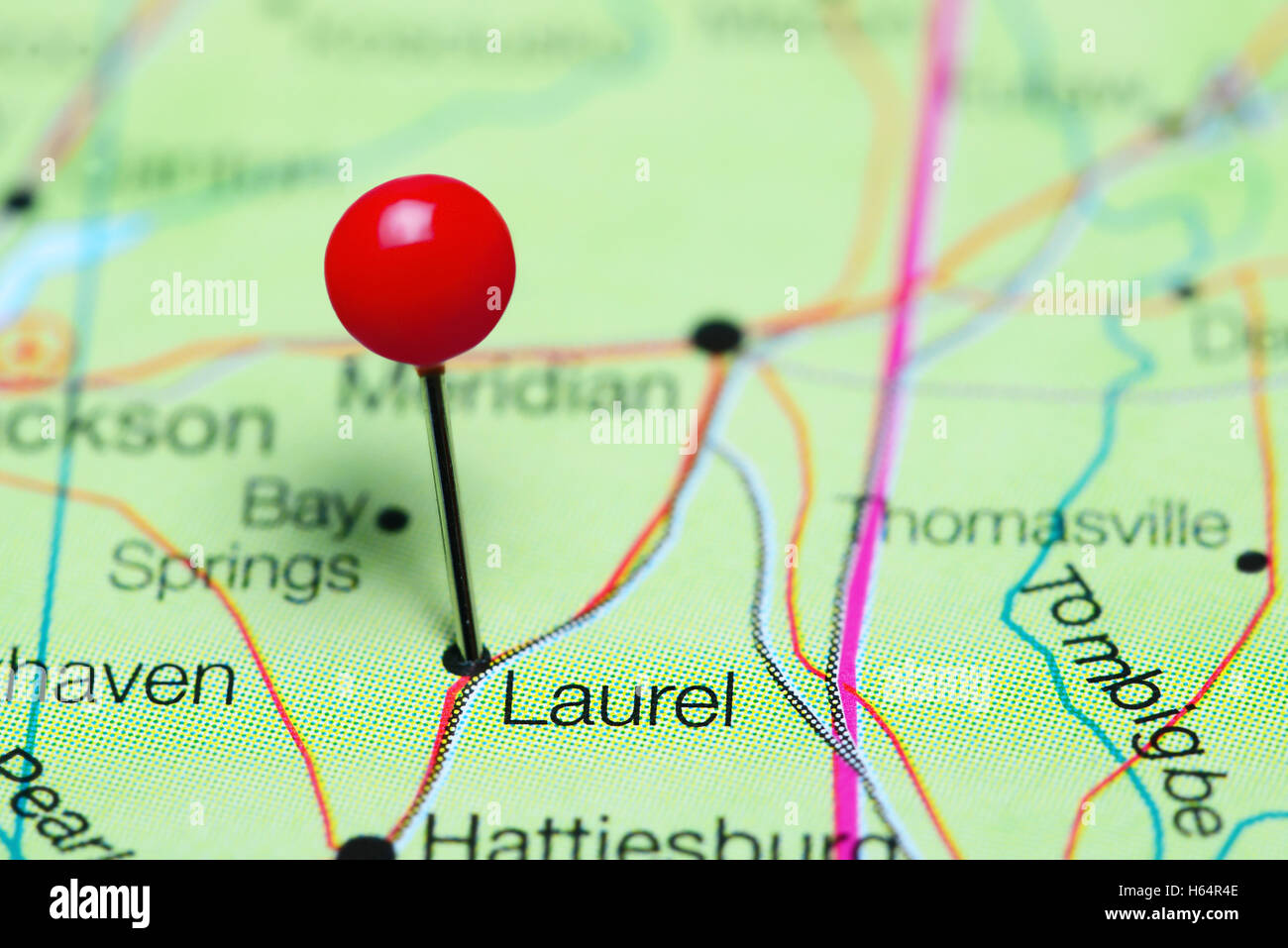 Show Me Laurel Mississippi On The Map Laurel Mississippi Map High Resolution Stock Photography And Images - Alamy
