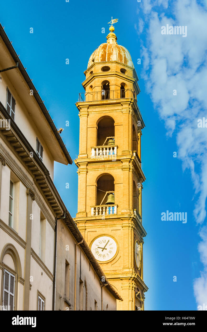 clock tower and historic building in Italy Stock Photo - Alamy
