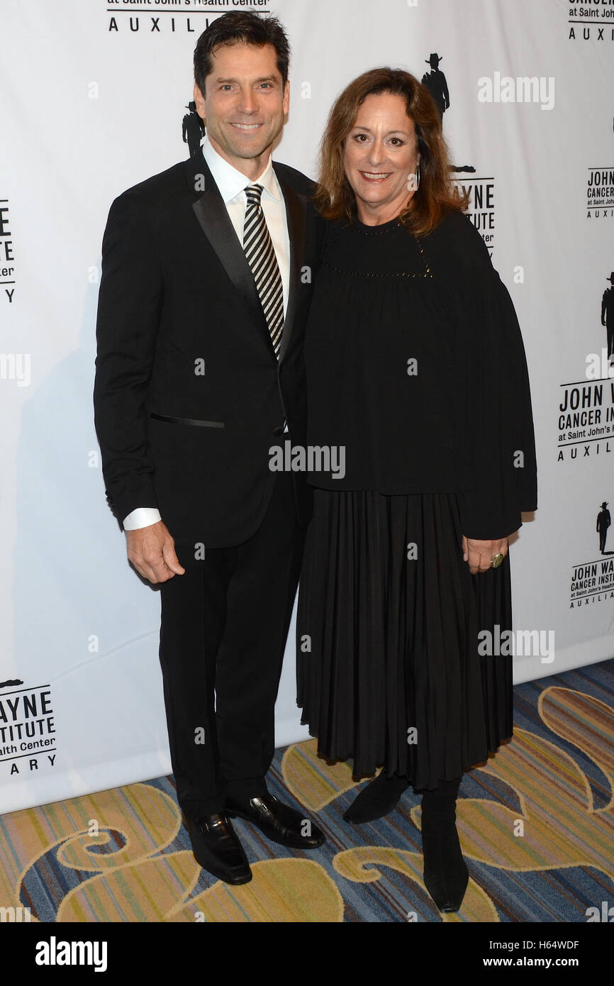 Gerard DiNome and Anita Swift arrives at the 2015 John Wayne Cancer