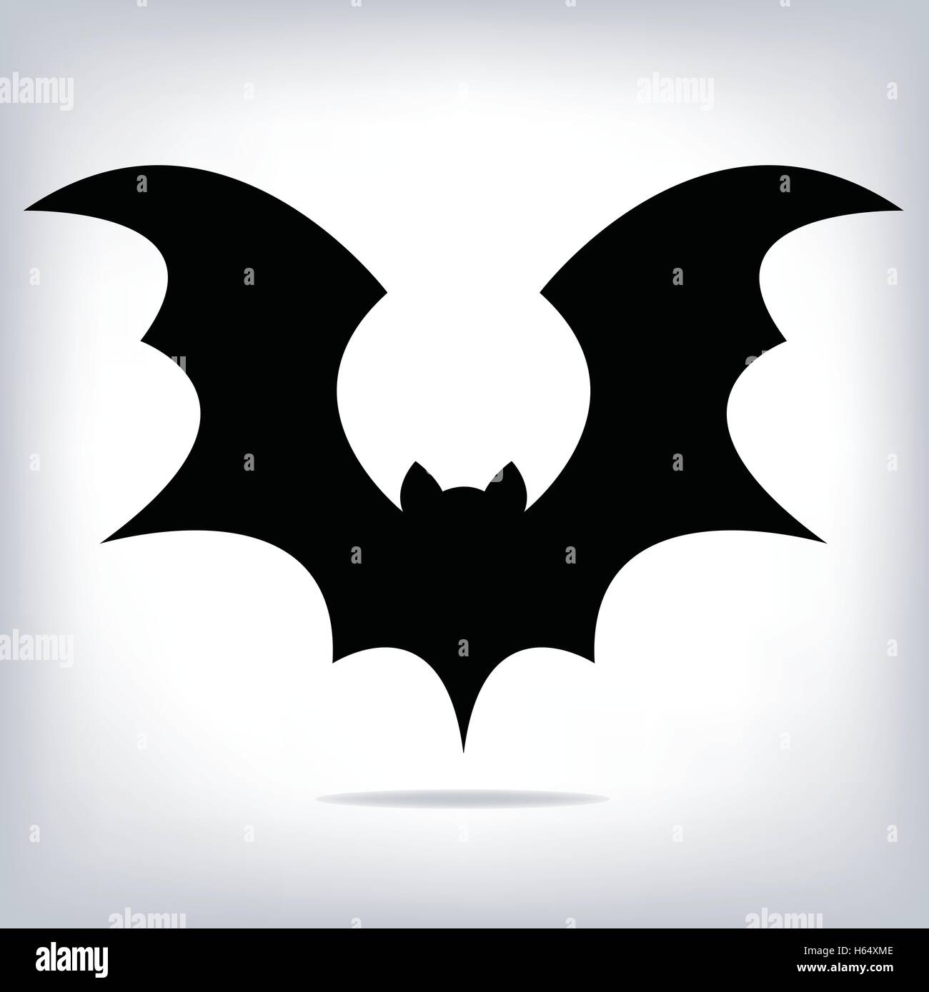 Halloween flying bat silhouettes Stock Vector