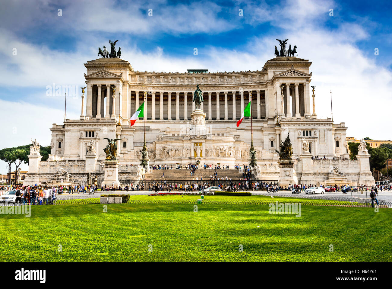 Rome, Italy. Altar of the Fatherland (Altare della Patria) known as