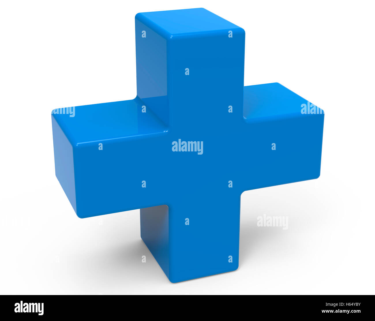Blue Addition Sign