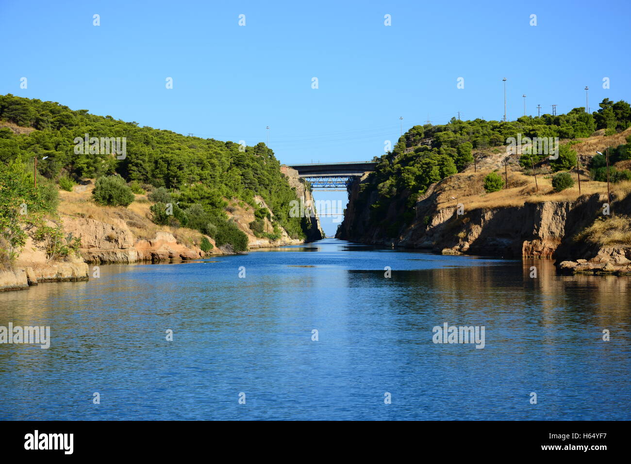 Greece, Corinth Canal Stock Photo