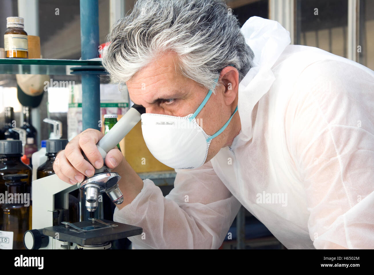 researcher at work in a laboratory Stock Photo - Alamy