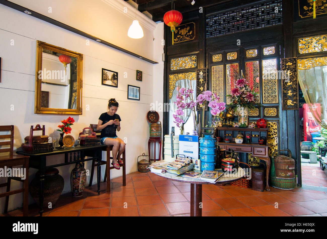 Guest house interior, Lorong Stewart, Georgetown, Penang, Malaysia ...