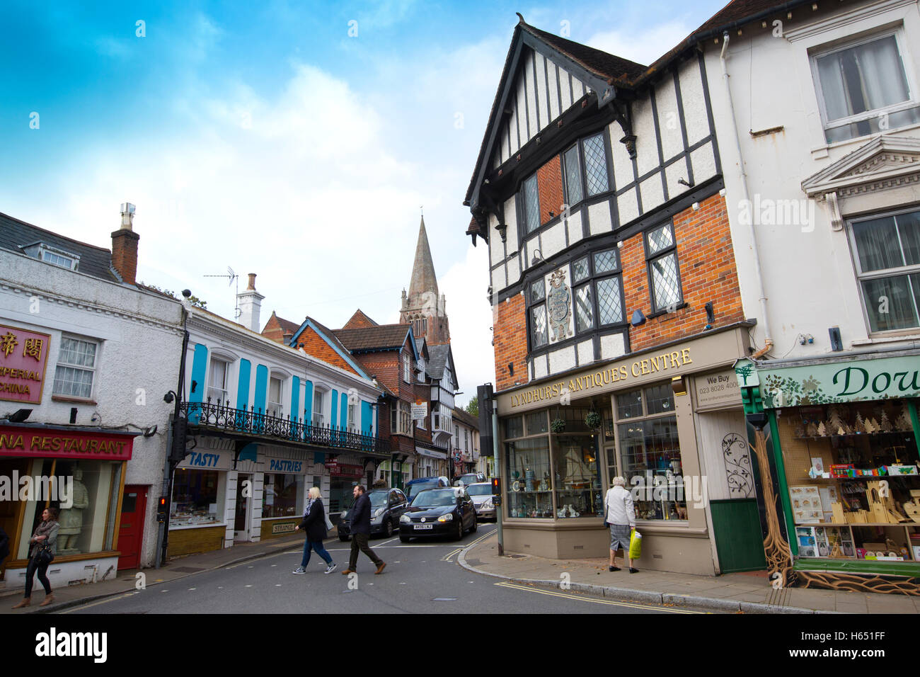 Lyndhurst, large village and civil parish situated in the New Forest