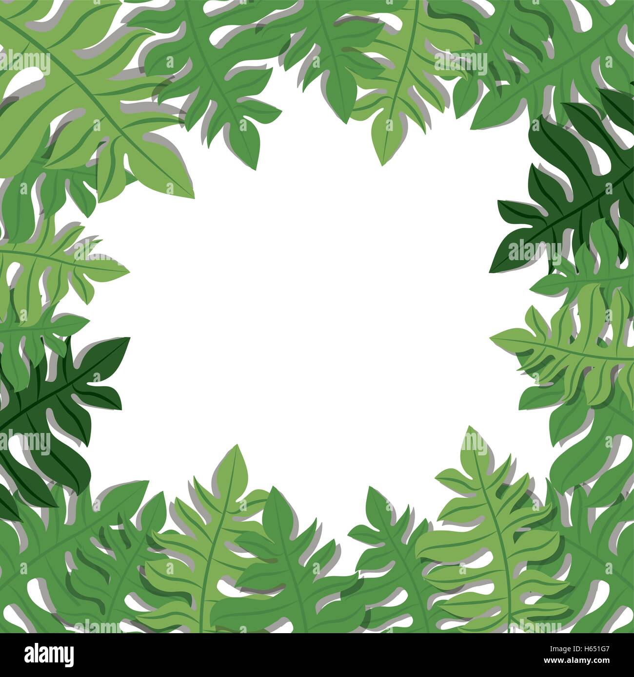 green tropical leaves Stock Vector Image & Art - Alamy