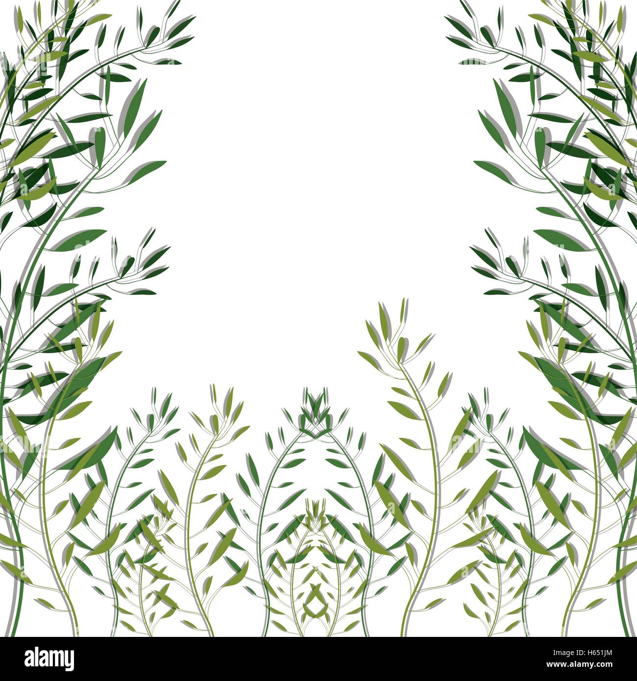 green tropical leaves Stock Vector Image & Art - Alamy