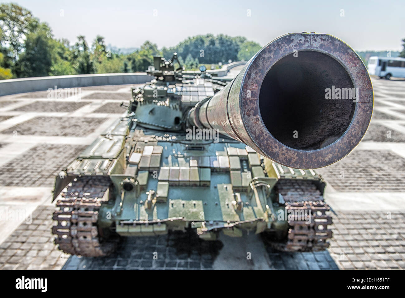 The main tank T-64 of Ukrainian army. Established in the early 1960 's in the Kharkiv Morozov Design Bureau Stock Photo