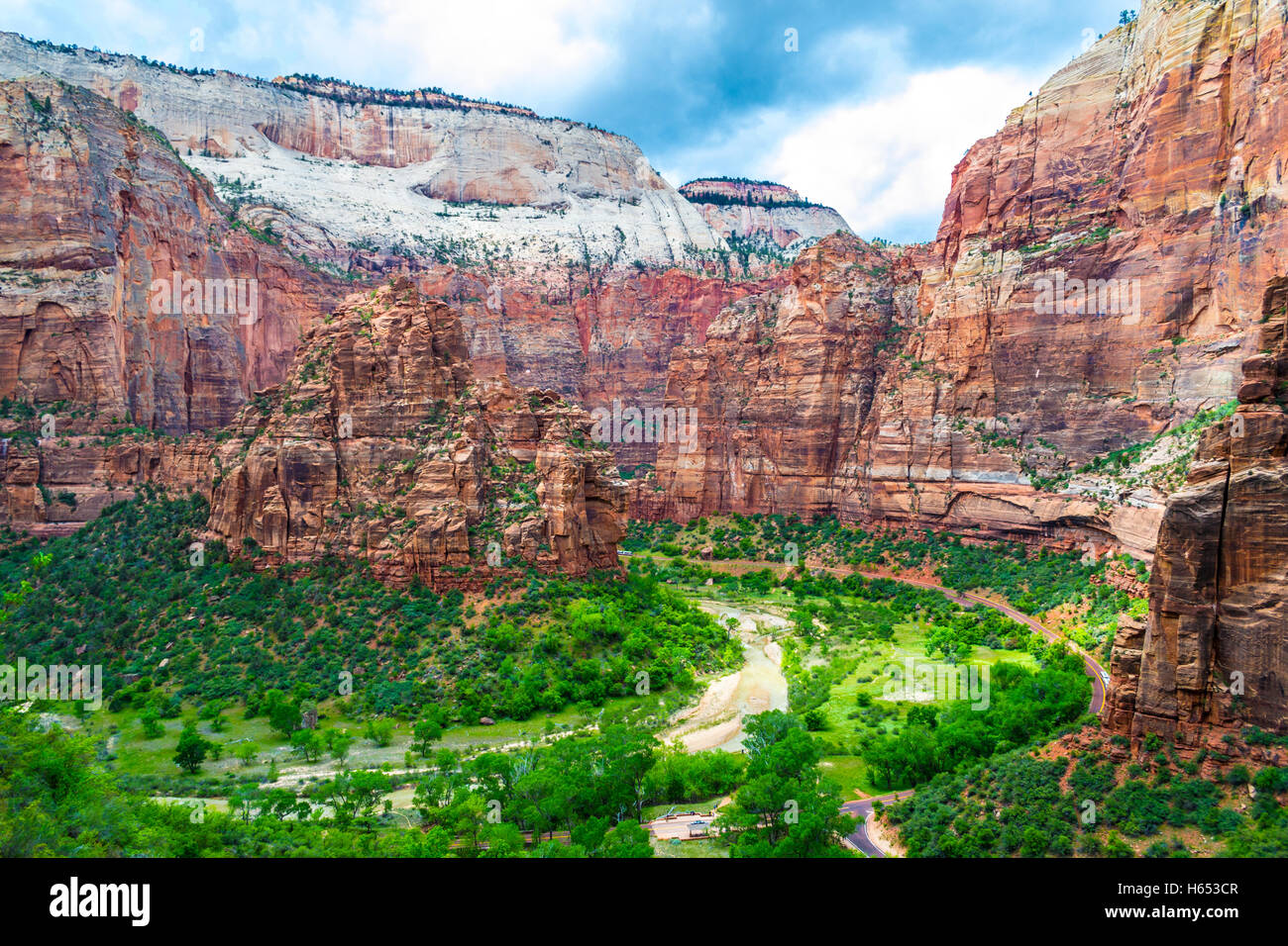 Zion National Park is located near Springdale (Utah Stock Photo Alamy