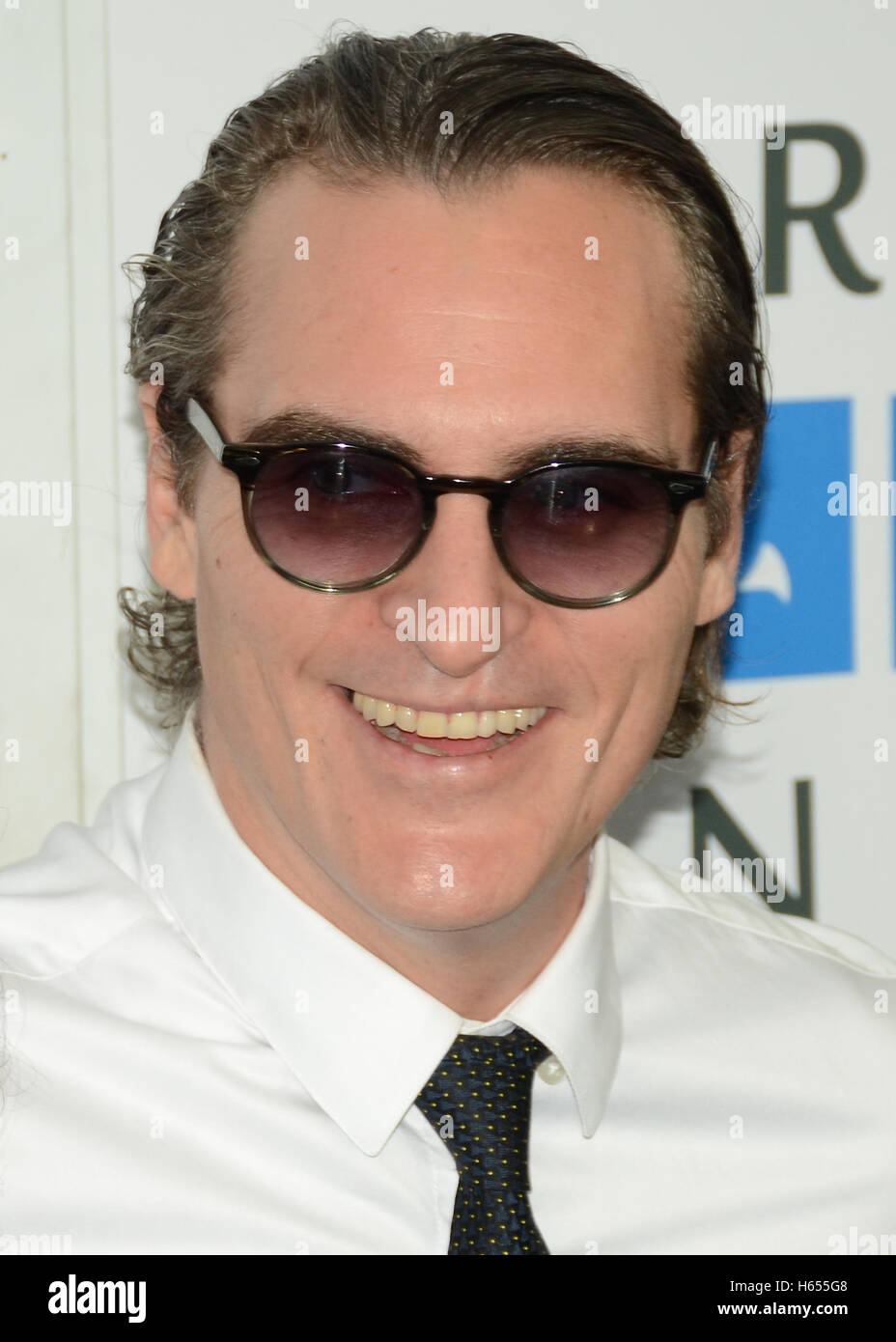 Joaquin Phoenix attends the Mercy For Animals Hidden Heroes Gala at Unici Casa on August 29th, 2015 in Los Angeles California. Stock Photo