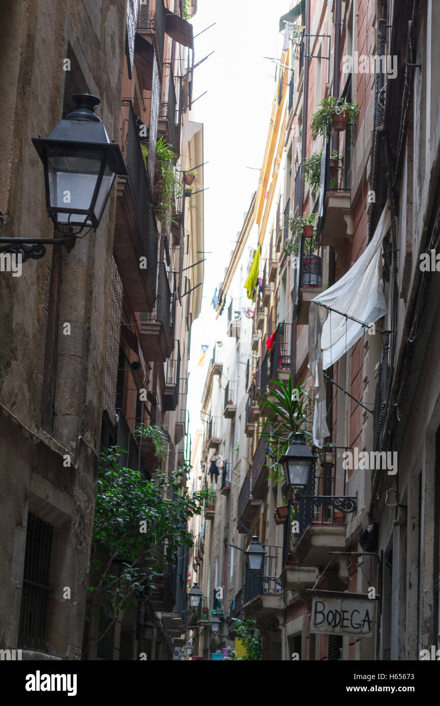 Gothic Quarters Are The Center Of Barcelona And Some Of Its Buildings Stock Photo Alamy